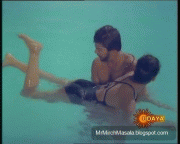 Madhavi in a Black Swimsuit - Sexy Captures from a Kanada Movie...